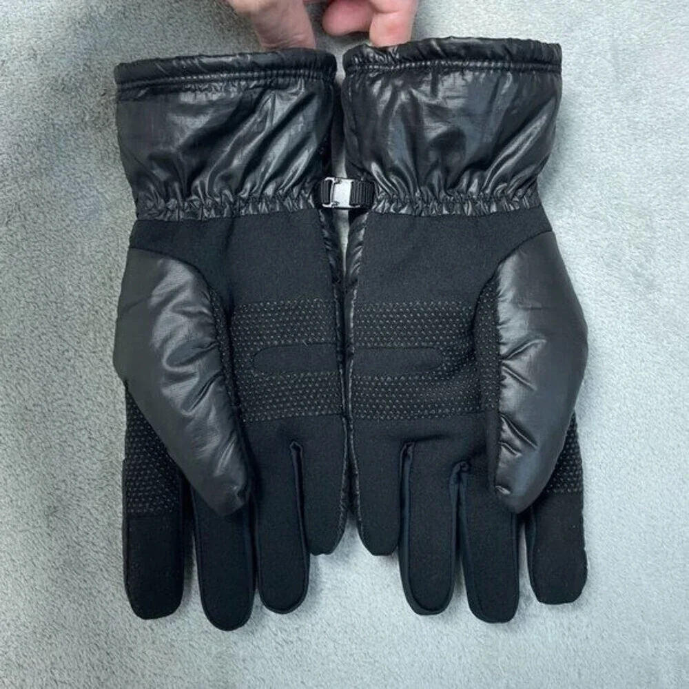 Head Women's M Black Quilted Winter Gloves Polyester Warm Snow Cold n1241